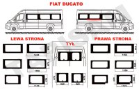 Szyby Fiat Ducato długi