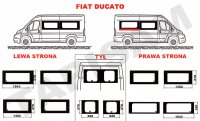 Szyby Fiat Ducato krótki